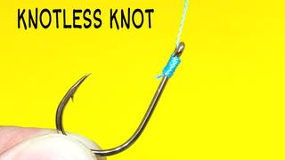 Как привязать крючок к леске без узла. Лучший рыболовный узел knotless knot