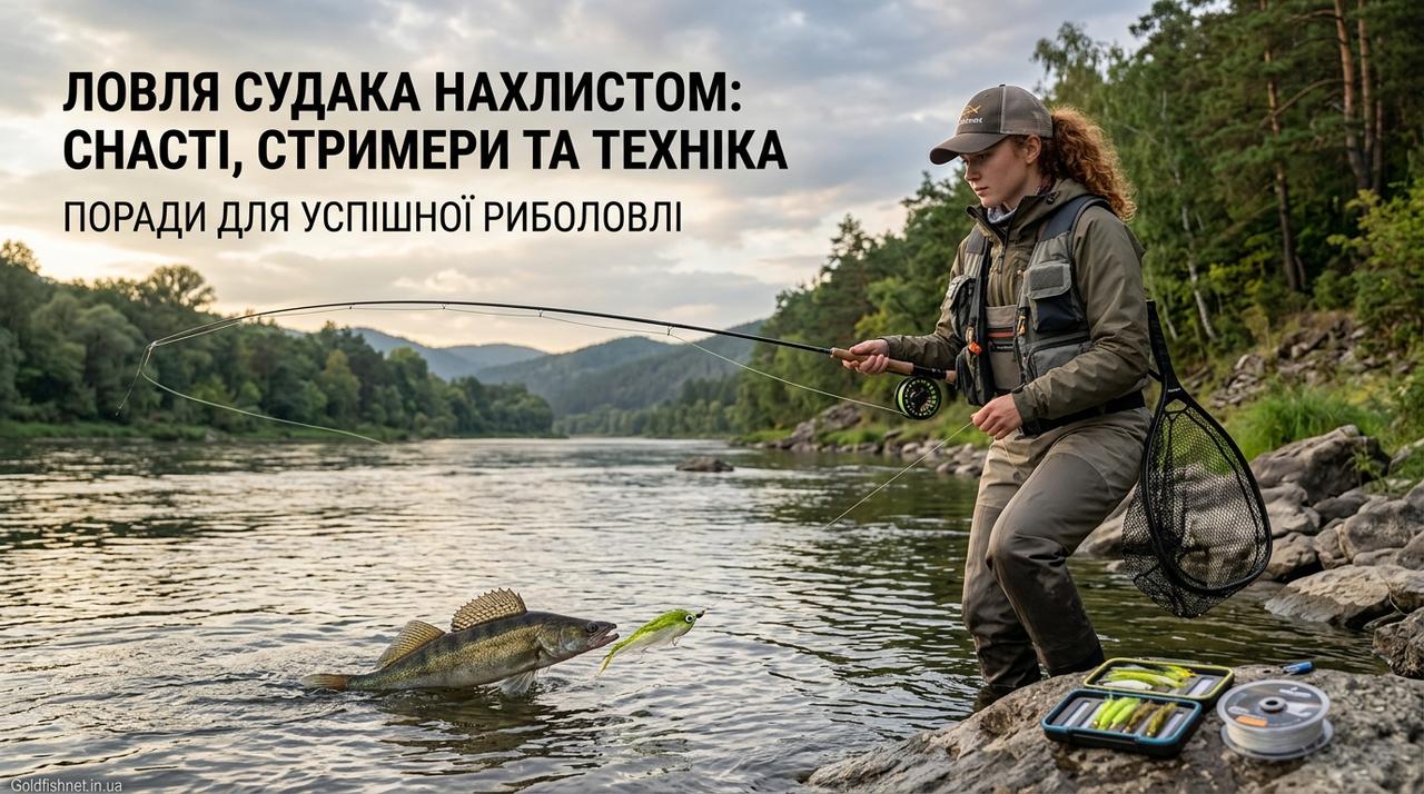 Ловля судака нахлистом: снасті, стримери та техніка