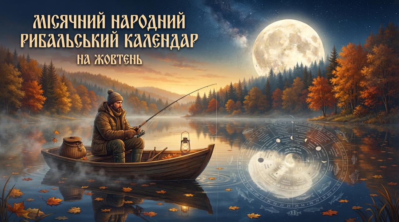 Місячний народний рибальський календар на жовтень