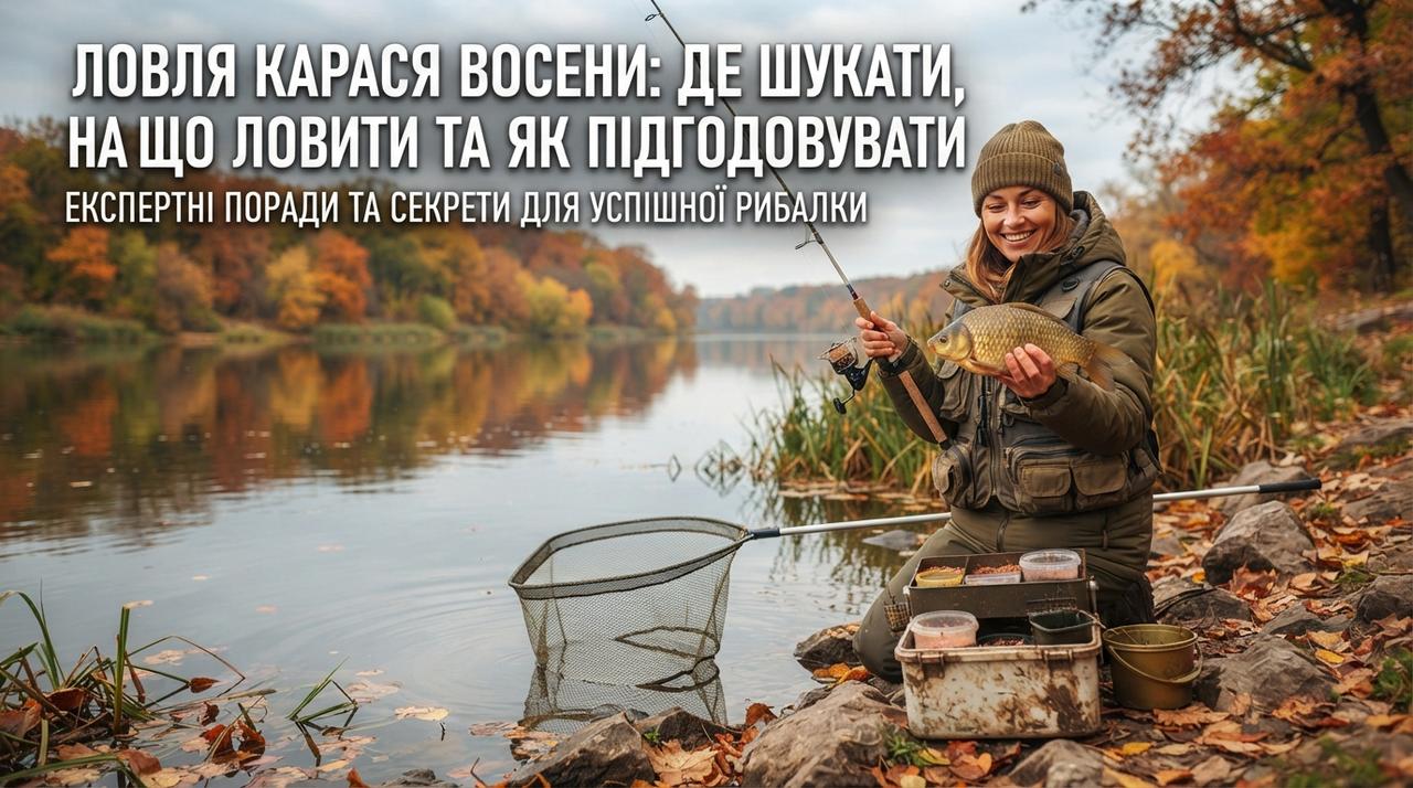 Ловля карася восени: де шукати, на що ловити та як підгодовувати