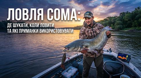 Ловля сома: де шукати, коли ловити та які приманки використовувати