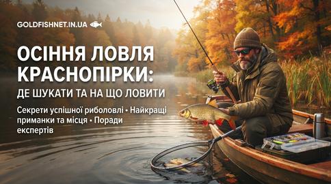 Осіння ловля краснопірки: де шукати та на що ловити