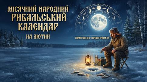 Місячний народний рибальський календар на Лютий